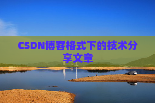 CSDN博客格式下的技术分享文章